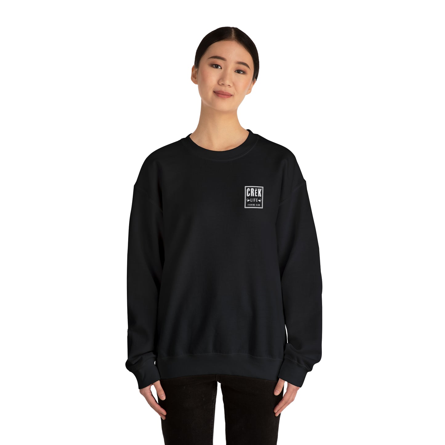 Crēk Life Fishing Club Unisex Heavy Blend™ Crewneck Sweatshirt