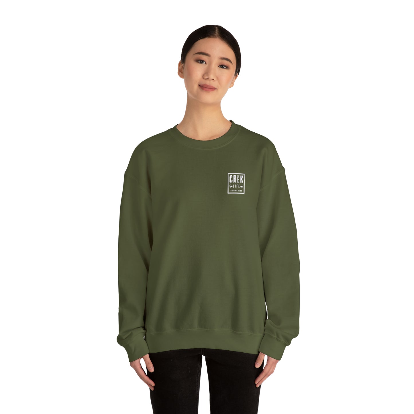 Crēk Life Fishing Club Unisex Heavy Blend™ Crewneck Sweatshirt