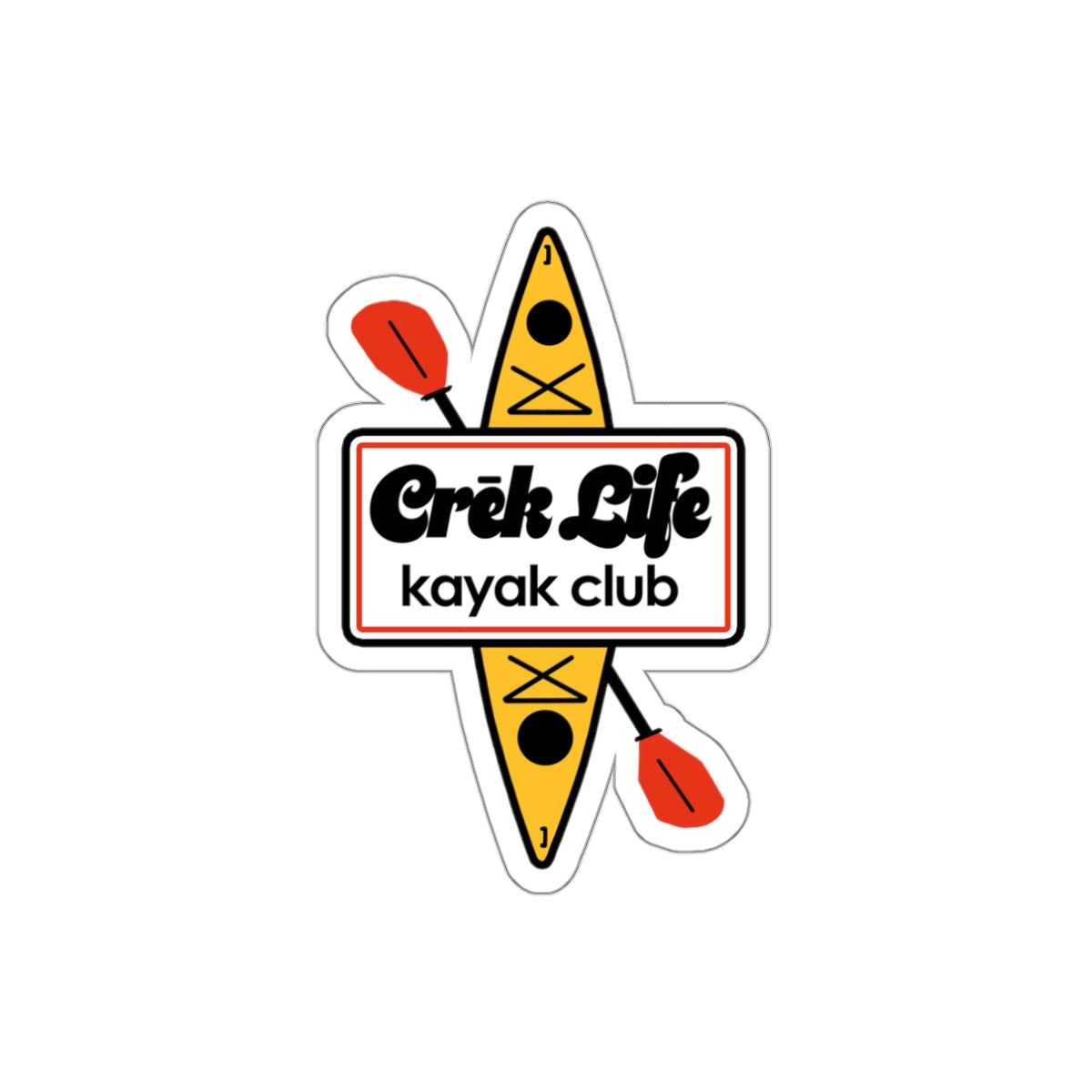Crēk Life Kayak Club Vinyl Die-Cut Sticker