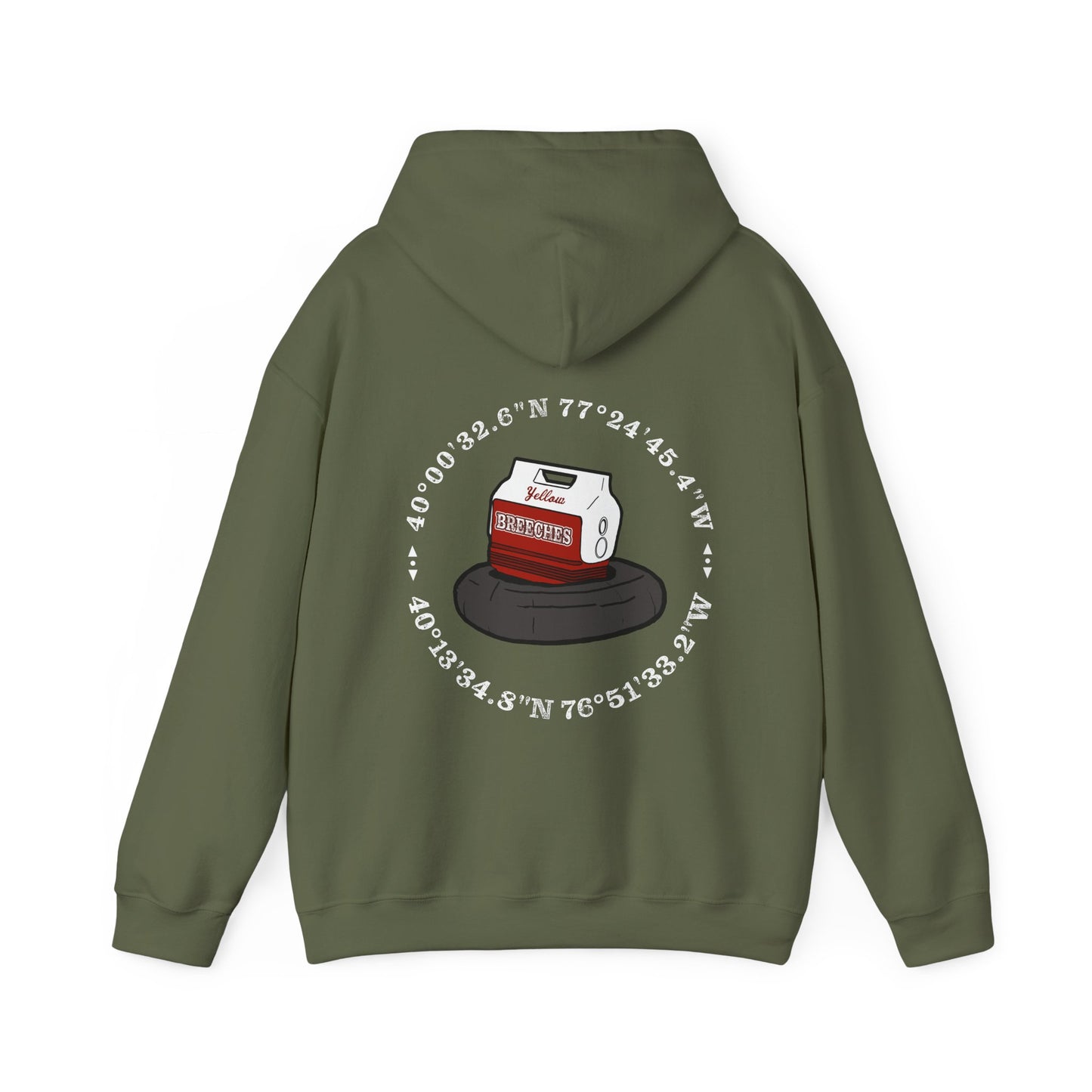 Breeches Unisex Heavy Blend Hooded Sweatshirt by Crēk Life (Gildan 18500)