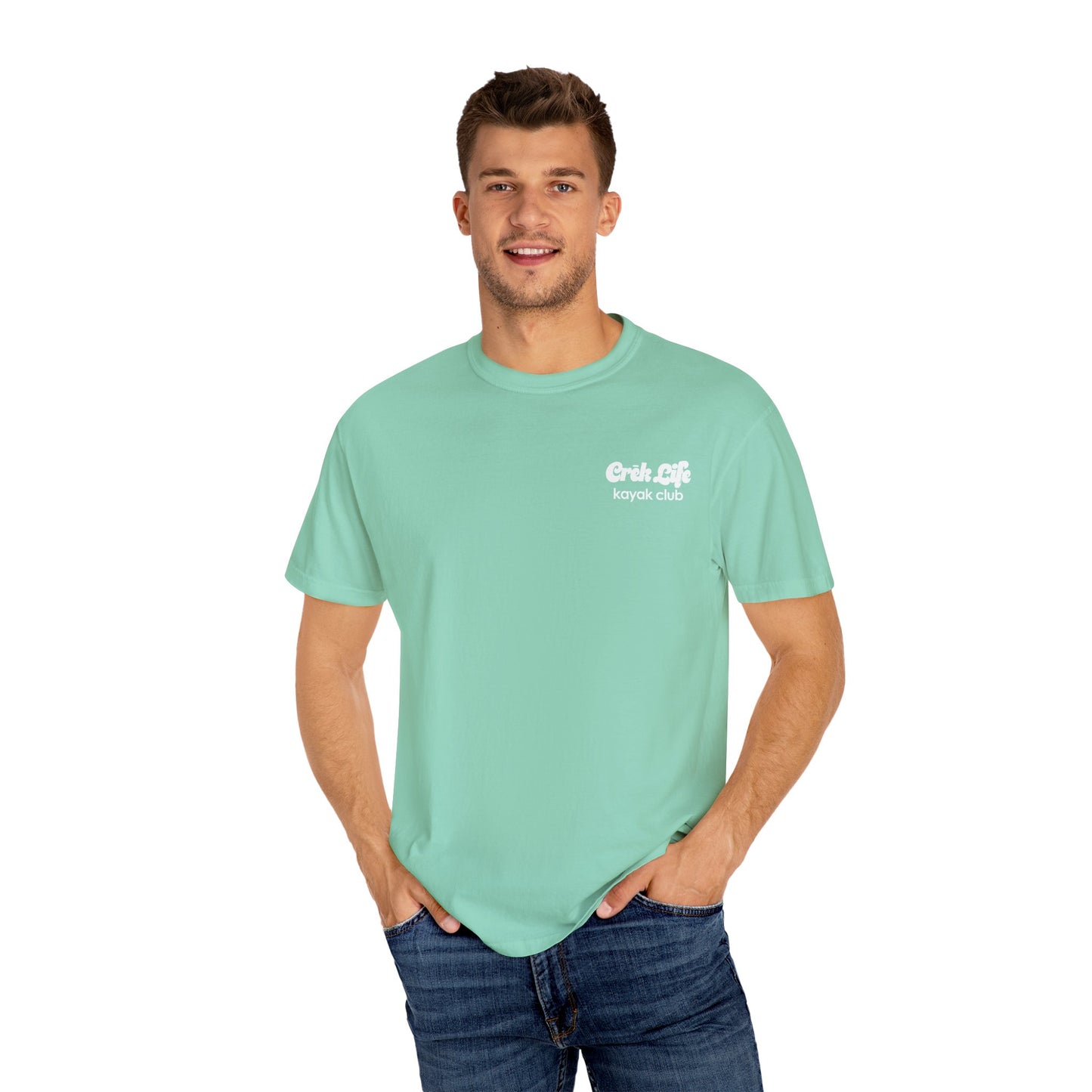 Crēk Life: Kayak Club Unisex Garment-Dyed T-shirt