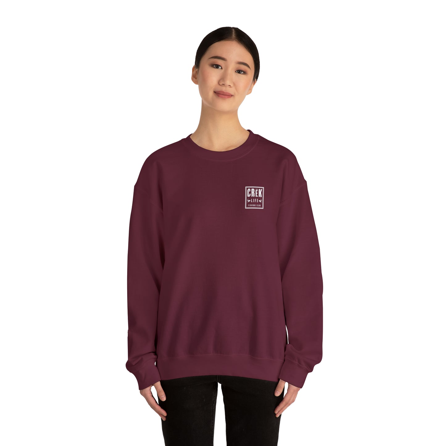 Crēk Life Fishing Club Unisex Heavy Blend™ Crewneck Sweatshirt
