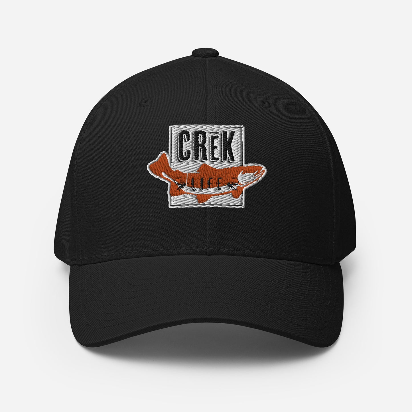 Crēk Life Trout Logo Stretch Fit Hat