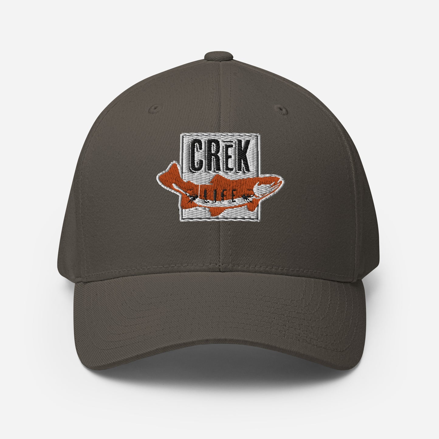 Crēk Life Trout Logo Stretch Fit Hat