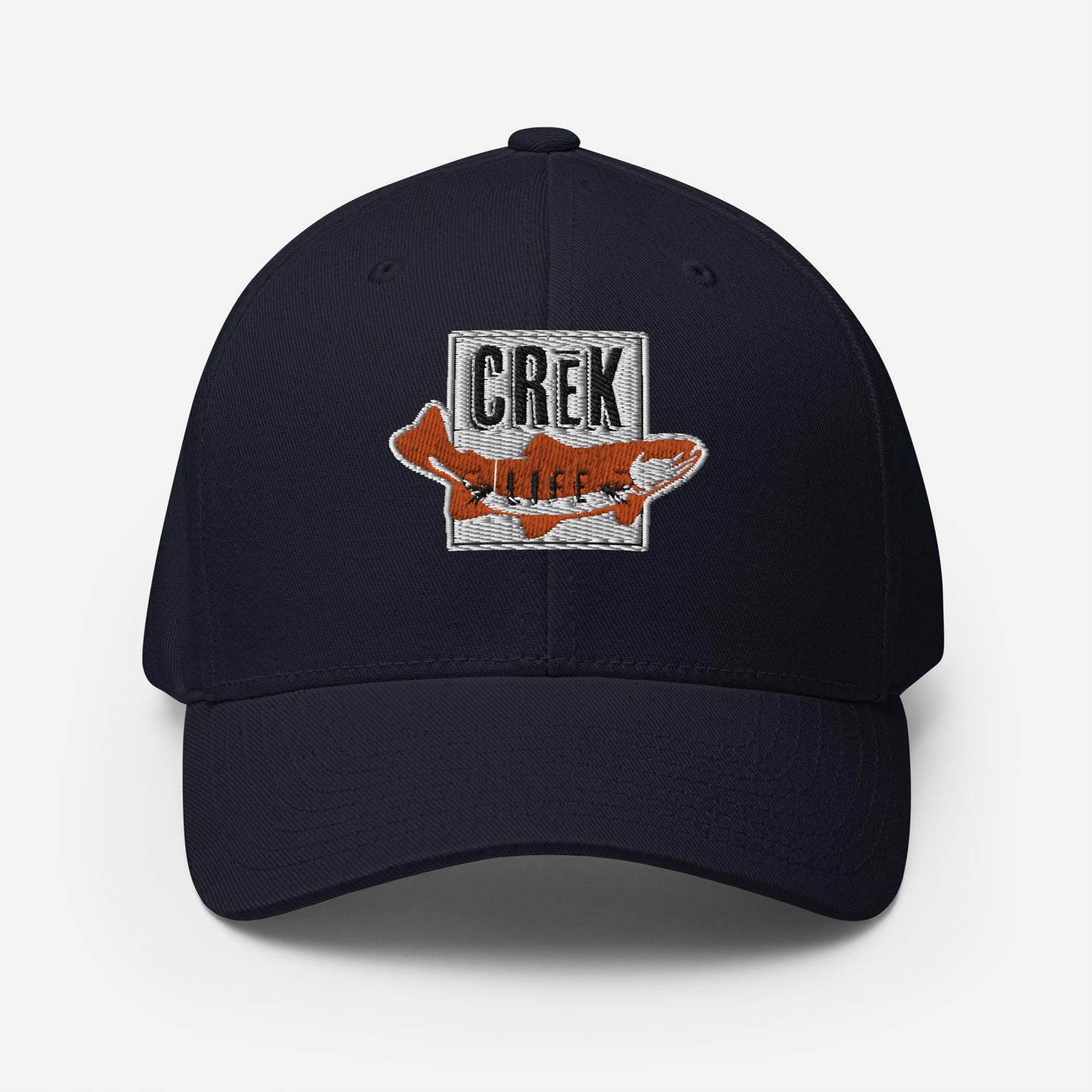 Crēk Life Trout Logo Stretch Fit Hat