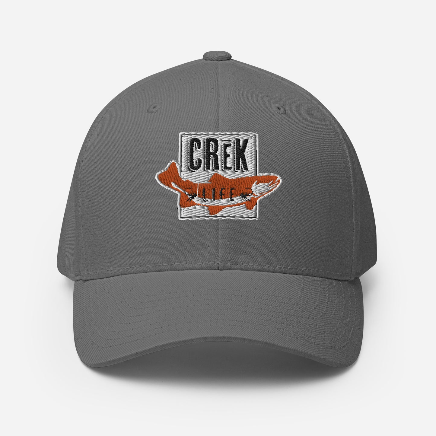 Crēk Life Trout Logo Stretch Fit Hat