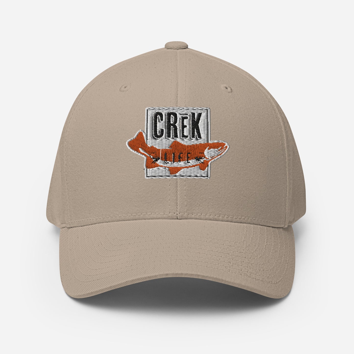 Crēk Life Trout Logo Stretch Fit Hat