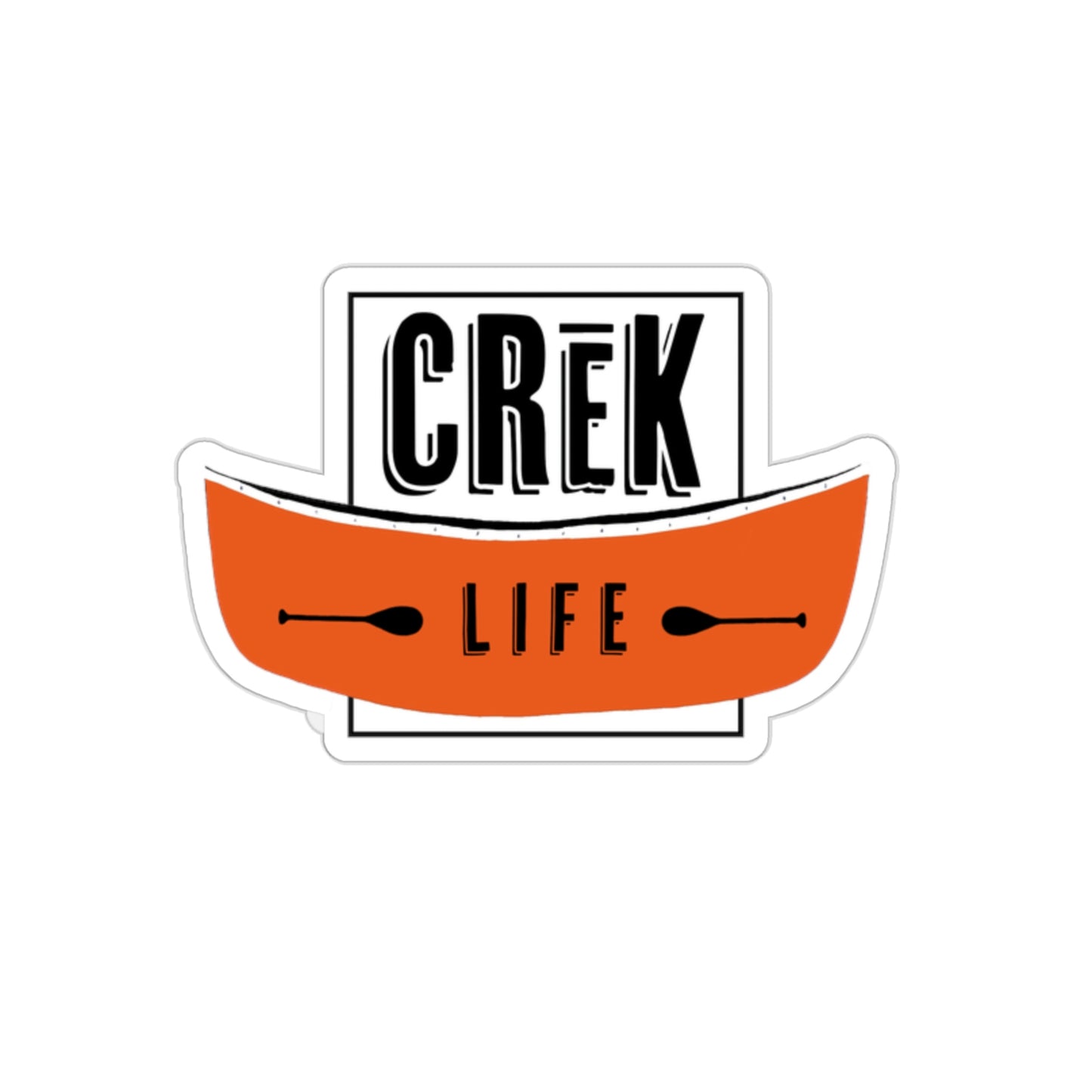 Crēk Life- Logo: Die-Cut Stickers