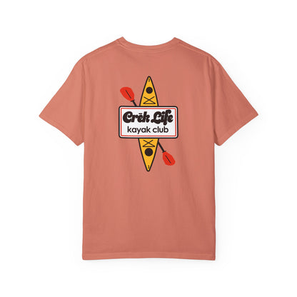 Crēk Life: Kayak Club Unisex Garment-Dyed T-shirt