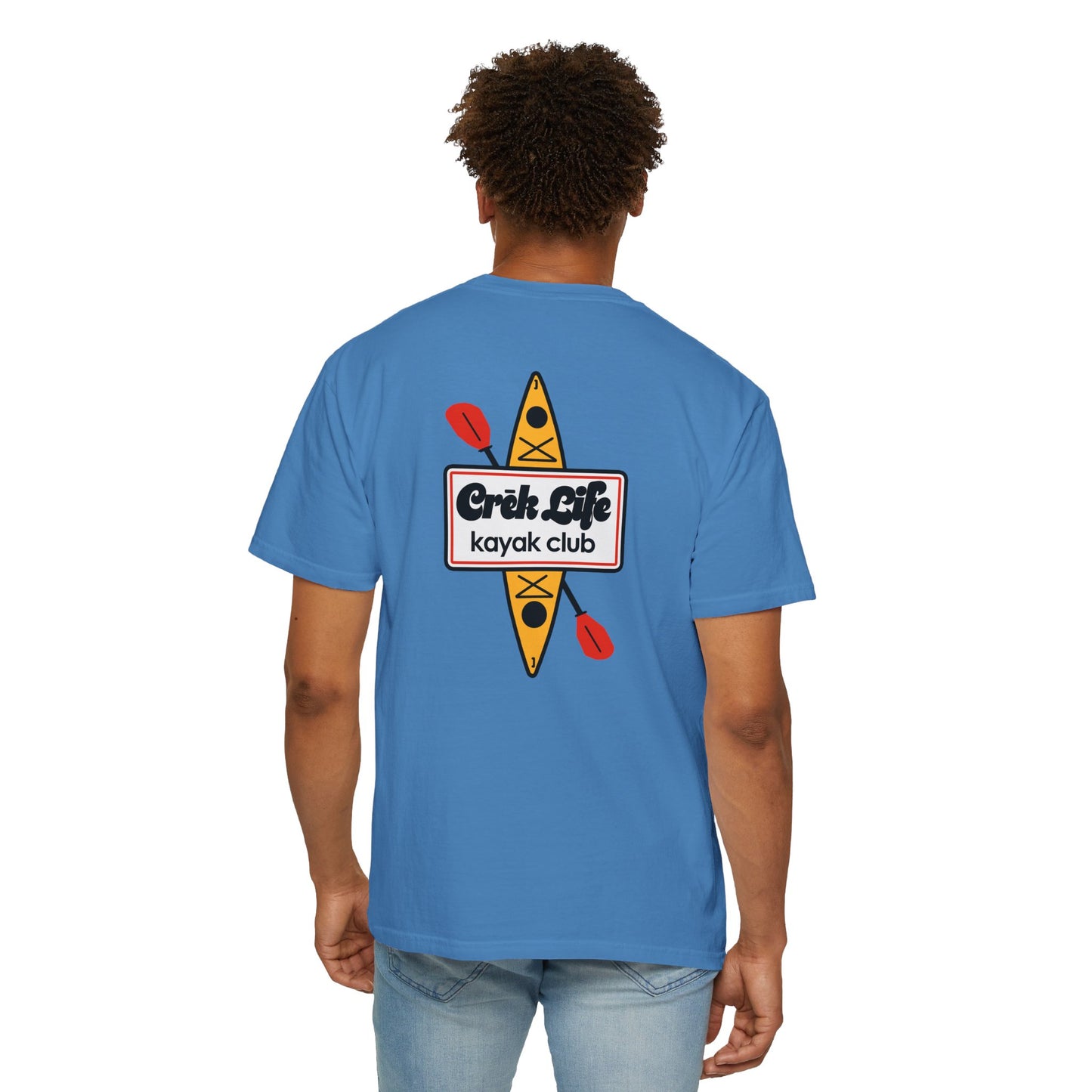 Crēk Life: Kayak Club Unisex Garment-Dyed T-shirt