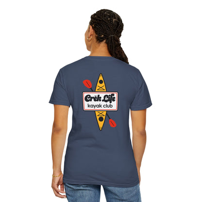 Crēk Life: Kayak Club Unisex Garment-Dyed T-shirt