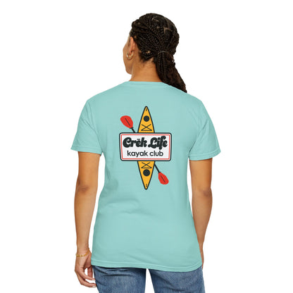 Crēk Life: Kayak Club Unisex Garment-Dyed T-shirt