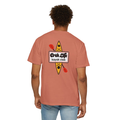 Crēk Life: Kayak Club Unisex Garment-Dyed T-shirt