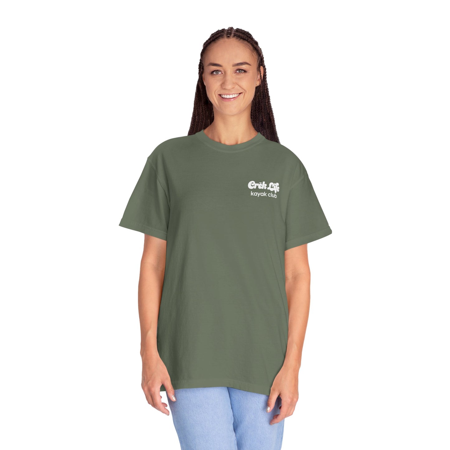 Crēk Life: Kayak Club Unisex Garment-Dyed T-shirt