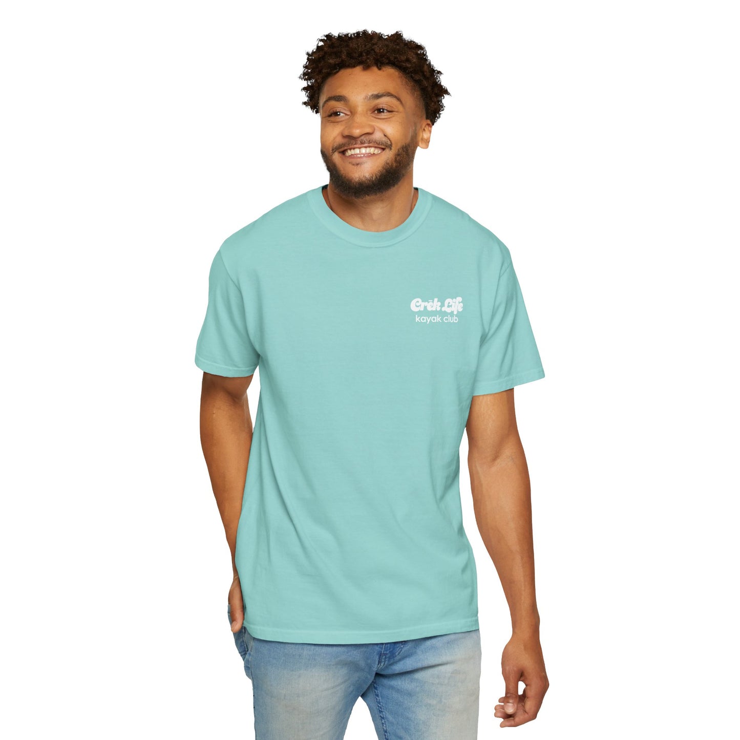 Crēk Life: Kayak Club Unisex Garment-Dyed T-shirt