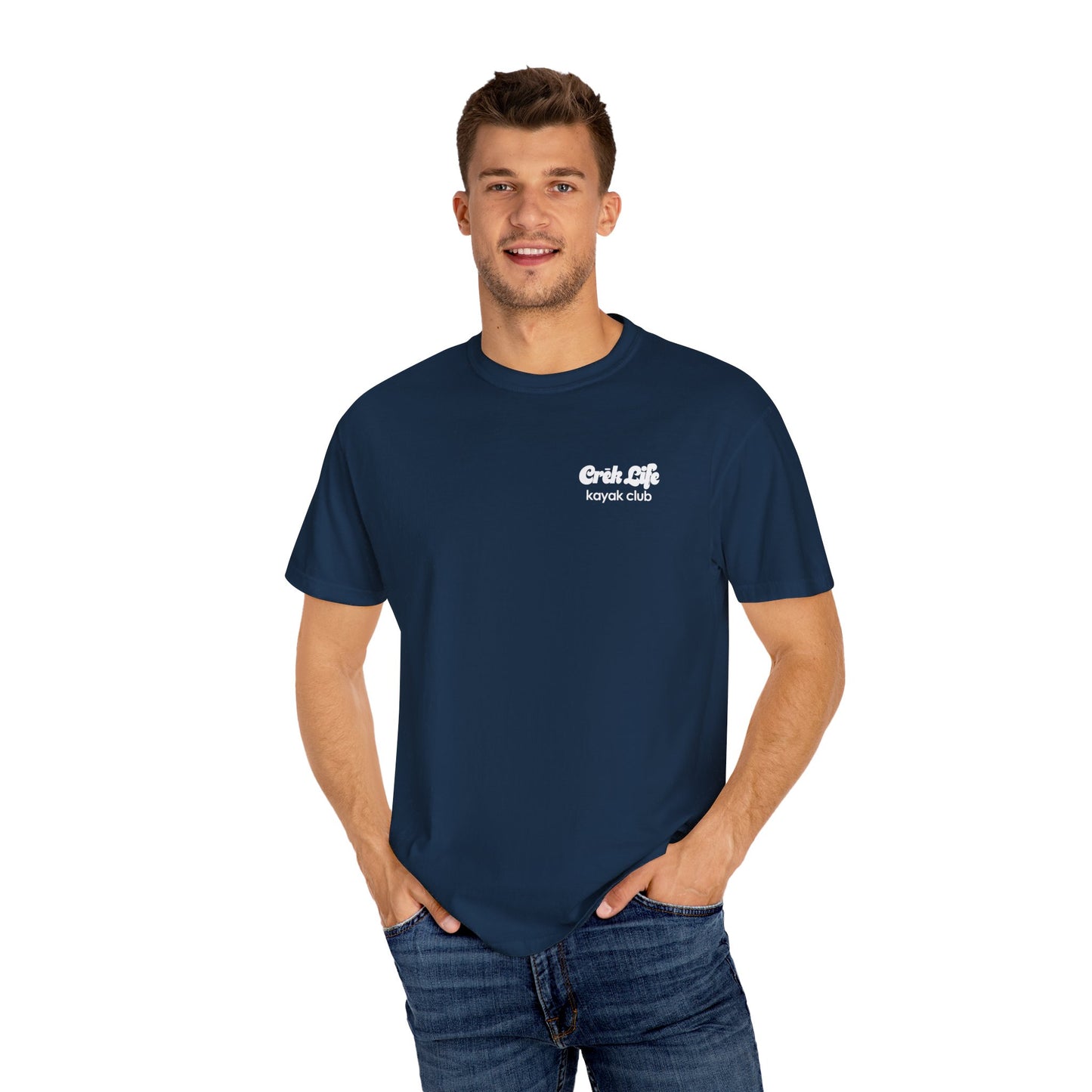 Crēk Life: Kayak Club Unisex Garment-Dyed T-shirt