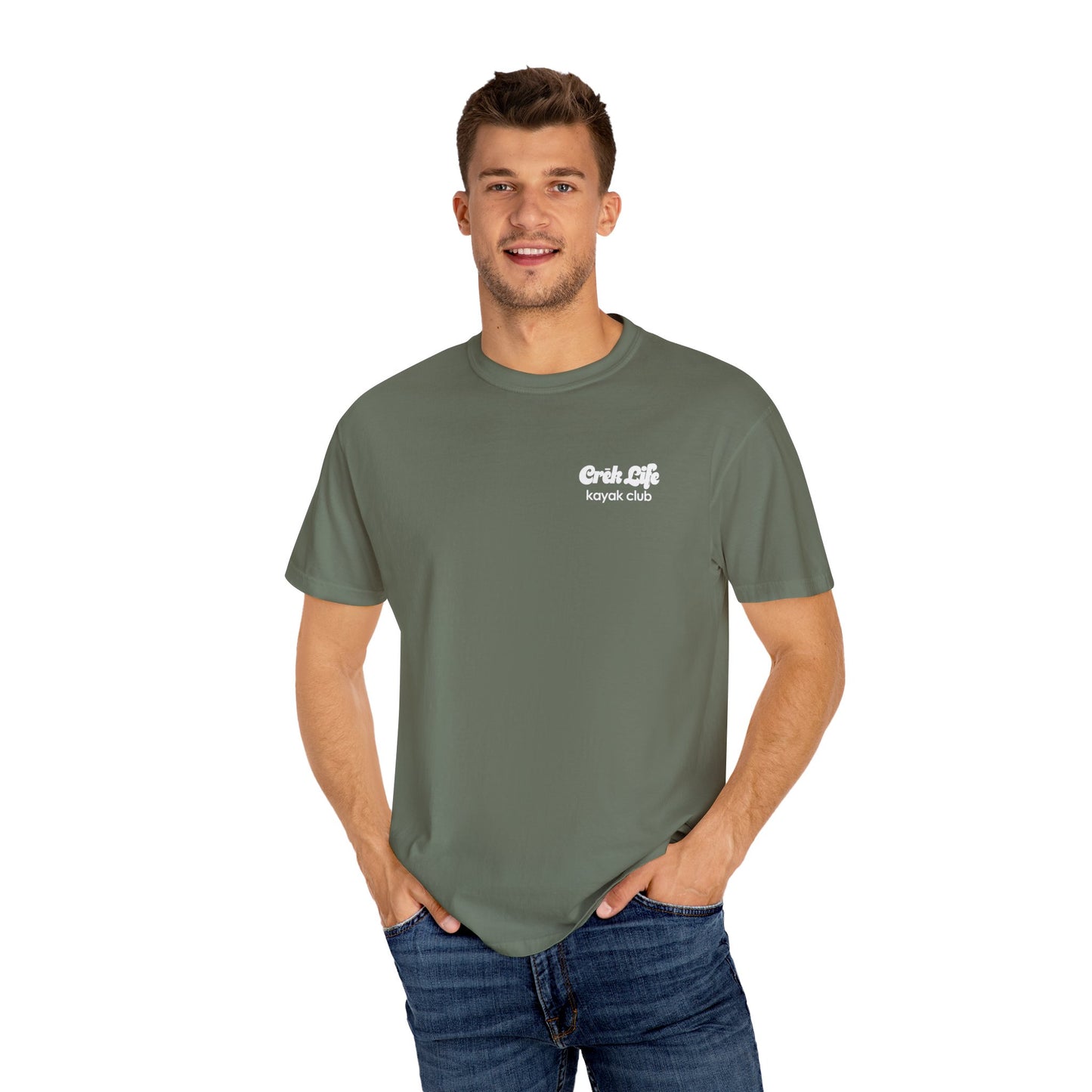 Crēk Life: Kayak Club Unisex Garment-Dyed T-shirt