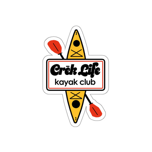 Crēk Life Kayak Club Vinyl Die-Cut Sticker