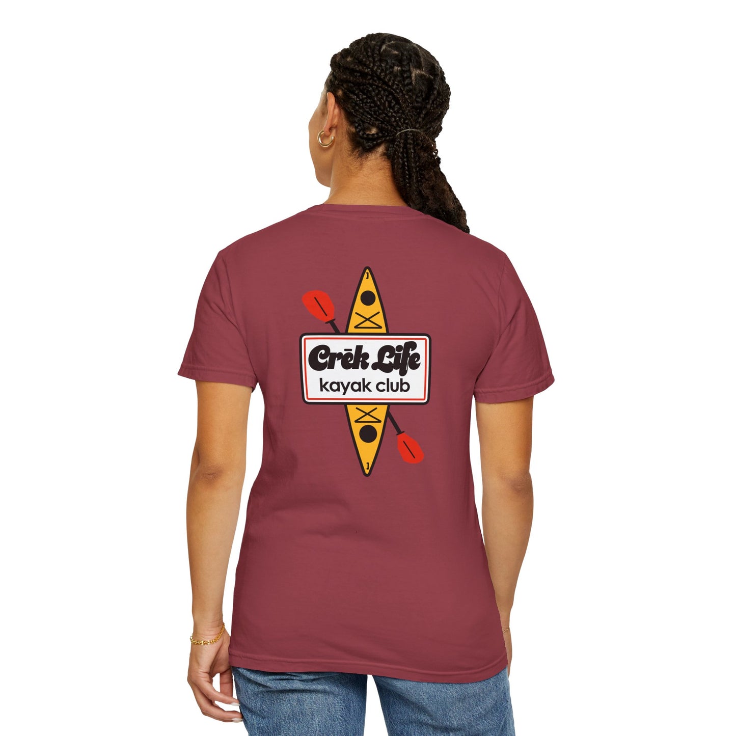 Crēk Life: Kayak Club Unisex Garment-Dyed T-shirt