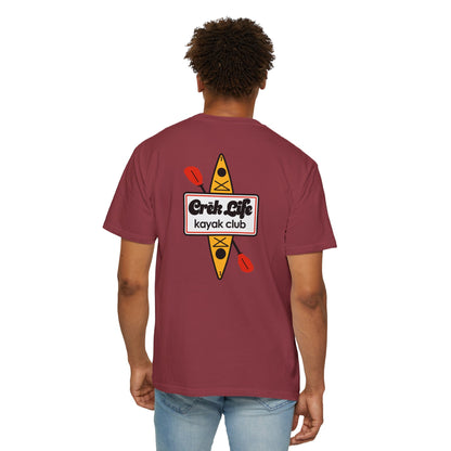 Crēk Life: Kayak Club Unisex Garment-Dyed T-shirt