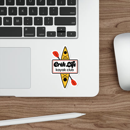 Crēk Life Kayak Club Vinyl Die-Cut Sticker
