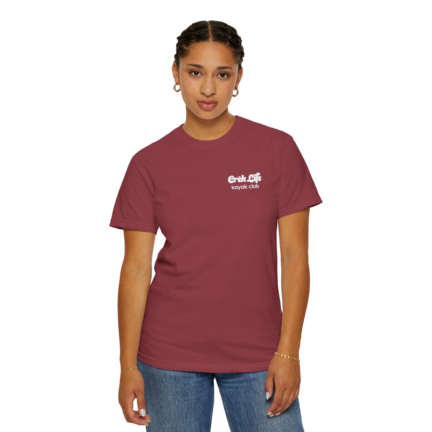 Crēk Life: Kayak Club Unisex Garment-Dyed T-shirt