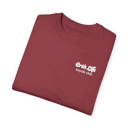 Crēk Life: Kayak Club Unisex Garment-Dyed T-shirt