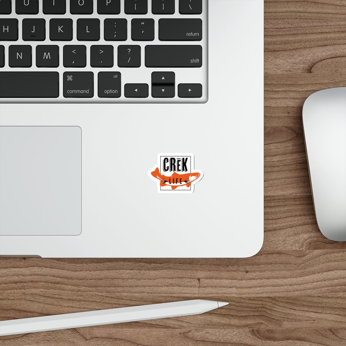 Crēk Life Trout Logo: Die-Cut Stickers