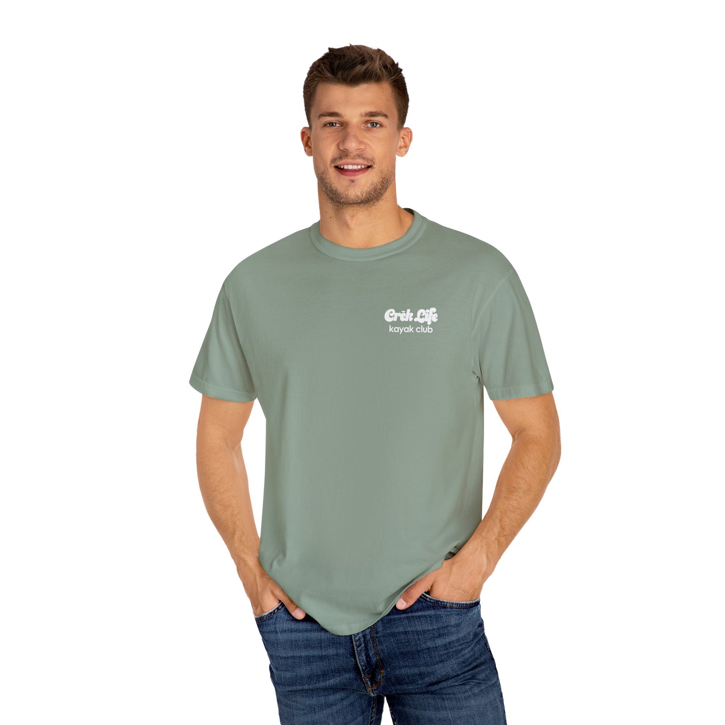 Crēk Life: Kayak Club Unisex Garment-Dyed T-shirt