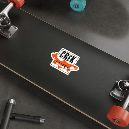 Crēk Life Trout Logo: Die-Cut Stickers