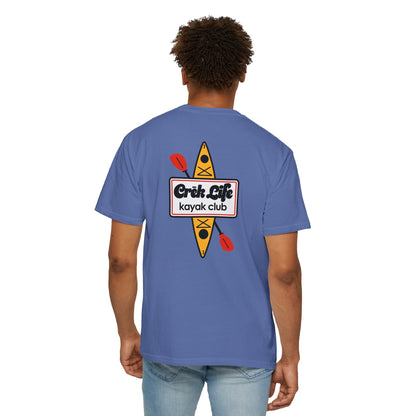 Crēk Life: Kayak Club Unisex Garment-Dyed T-shirt